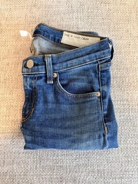 rag & bone Women's Skinny Jeans in Medium Blue Wash